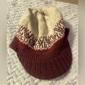 Vtg Pistil LAMBS WOOL KNIT BEANIE CAP HAT ONE SIZE OS